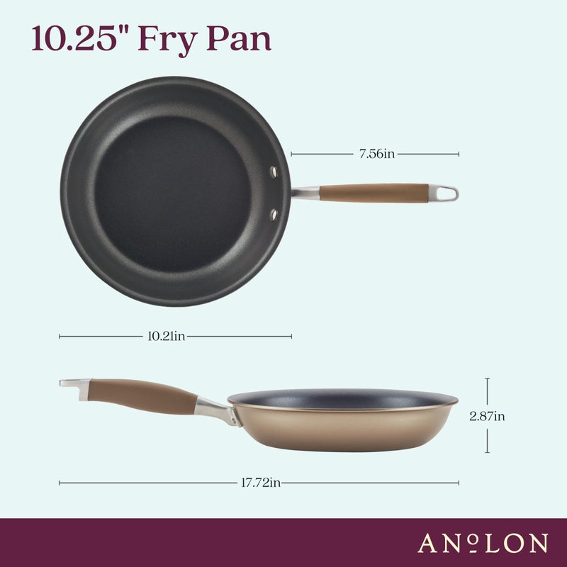 Anolon Advanced Home Hard-Anodized Nonstick Skillets (10.25-Inch, Bronze) - Image 2